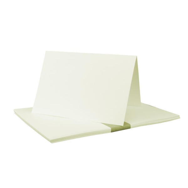 1000x Einlegeblatt für PAPERADO in creme - Grammatur: 90 g/m² - DIN A6 - geschlossen 10,0 x 14,3 cm, offen: 20,0 x 14,3 cm - mit Nutung