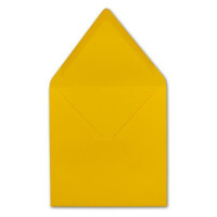 25 Quadratische Briefumschläge Honiggelb  15,5 x 15,5 cm 110 g/m² Nassklebung Post-Umschläge ohne Fenster  ideal für Weihnachten Grußkarten Einladungen von Ihrem Glüxx-Agent
