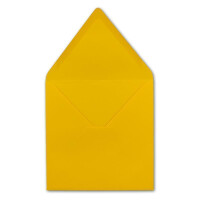 25 Quadratische Briefumschläge Honiggelb  15,5 x 15,5 cm 110 g/m² Nassklebung Post-Umschläge ohne Fenster  ideal für Weihnachten Grußkarten Einladungen von Ihrem Glüxx-Agent