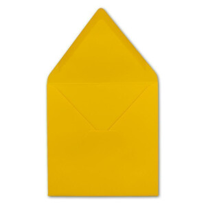 200 Quadratische Briefumschläge Honiggelb 15,5 x 15,5 cm 110 g/m² Nassklebung Post-Umschläge ohne Fenster ideal für Weihnachten Grußkarten Einladungen von Ihrem Glüxx-Agent