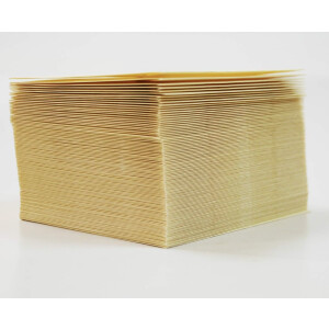 Craft UK 50 Karten-Sets mit Briefumschlägen - Gewellt - Elfenbein - DIN A6 / C6 - 11,4 x 16,2 cm - 50 gewellte Doppelkarten und 50 gewellte Umschläge