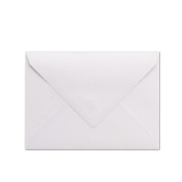 75 Briefumschläge DIN C6 - Weiß gefüttert mit rotem Seidenpapier - 11,4 x 16,2 cm - 100 g/m² Nassklebung Brief-Hüllen von Ihrem Glüxx-Agent