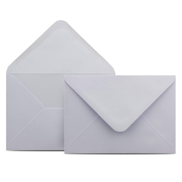 150 Briefumschläge DIN C6 Flieder - 11,4 x 16,2 cm - Kuverts mit 100 g/m² Nassklebung spitze Klappe - Umschläge ohne Fenster - Colours-4-you