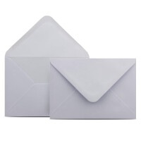 700 Briefumschläge DIN C6 Flieder - 11,4 x 16,2 cm - Kuverts mit 100 g/m² Nassklebung spitze Klappe - Umschläge ohne Fenster - Colours-4-you