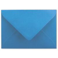 100 DIN B6 Briefumschläge Himmelblau - 12,5 x 17,5 cm - 80 g/m² Nassklebung Post-Umschläge ohne Fenster für Einladungen - Serie Colours-4-you