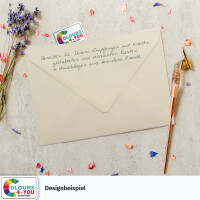 400 Briefumschläge DIN C6 Creme - 11,4 x 16,2 cm - Kuverts mit 90 g/m² Nassklebung spitze Klappe - Umschläge ohne Fenster - Colours-4-you