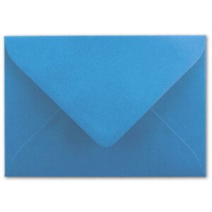 150 DIN B6 Briefumschläge Himmelblau - 12,5 x 17,5 cm - 80 g/m² Nassklebung Post-Umschläge ohne Fenster für Einladungen - Serie Colours-4-you