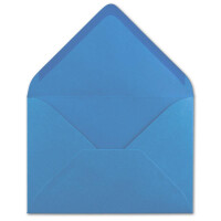 150 DIN B6 Briefumschläge Himmelblau - 12,5 x 17,5 cm - 80 g/m² Nassklebung Post-Umschläge ohne Fenster für Einladungen - Serie Colours-4-you