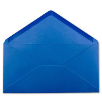 100 DIN Lang Briefumschläge Blau 22 x 11 cm -120 g/m² Nassklebung Post-Umschläge ohne Fenster ideal für Weihnachten Grußkarten Einladungen von Ihrem Glüxx-Agent