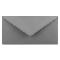 75 DIN Lang Briefumschläge Grau 22 x 11 cm -120 g/m² Nassklebung Post-Umschläge ohne Fenster ideal für Weihnachten Grußkarten Einladungen von Ihrem Glüxx-Agent