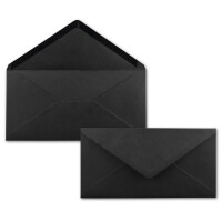 200 DIN Lang Briefumschläge Schwarz 22 x 11 cm -120 g/m² Nassklebung Post-Umschläge ohne Fenster ideal für Weihnachten Grußkarten Einladungen von Ihrem Glüxx-Agent