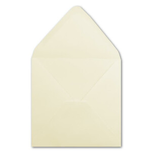 50 Quadratische Briefumschläge Creme 16,0 x 16,0 cm 100 g/m² Nassklebung Post-Umschläge ohne Fenster ideal für Weihnachten Grußkarten Einladungen von Ihrem Glüxx-Agent