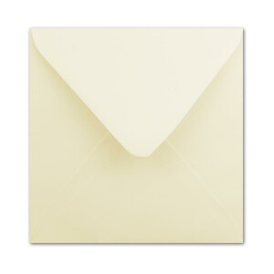50 Quadratische Briefumschläge Creme 16,0 x 16,0 cm 100 g/m² Nassklebung Post-Umschläge ohne Fenster ideal für Weihnachten Grußkarten Einladungen von Ihrem Glüxx-Agent