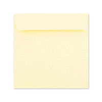40 Quadratische Brief-Umschläge Vanille (Creme) - 15,5 x 15,5 cm - 120 g/m² Haftklebung stabile Kuverts ohne Fenster  -  von Ihrem Glüxx-Agent