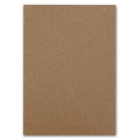 200x Kraftpapier DIN A4 Naturbraun 21 x 29,7cm - 280gr - Vintage Recycling-Papier ökologisch - Tonkarton Bastelbogen Umweltkarten - Glüxx-Agent