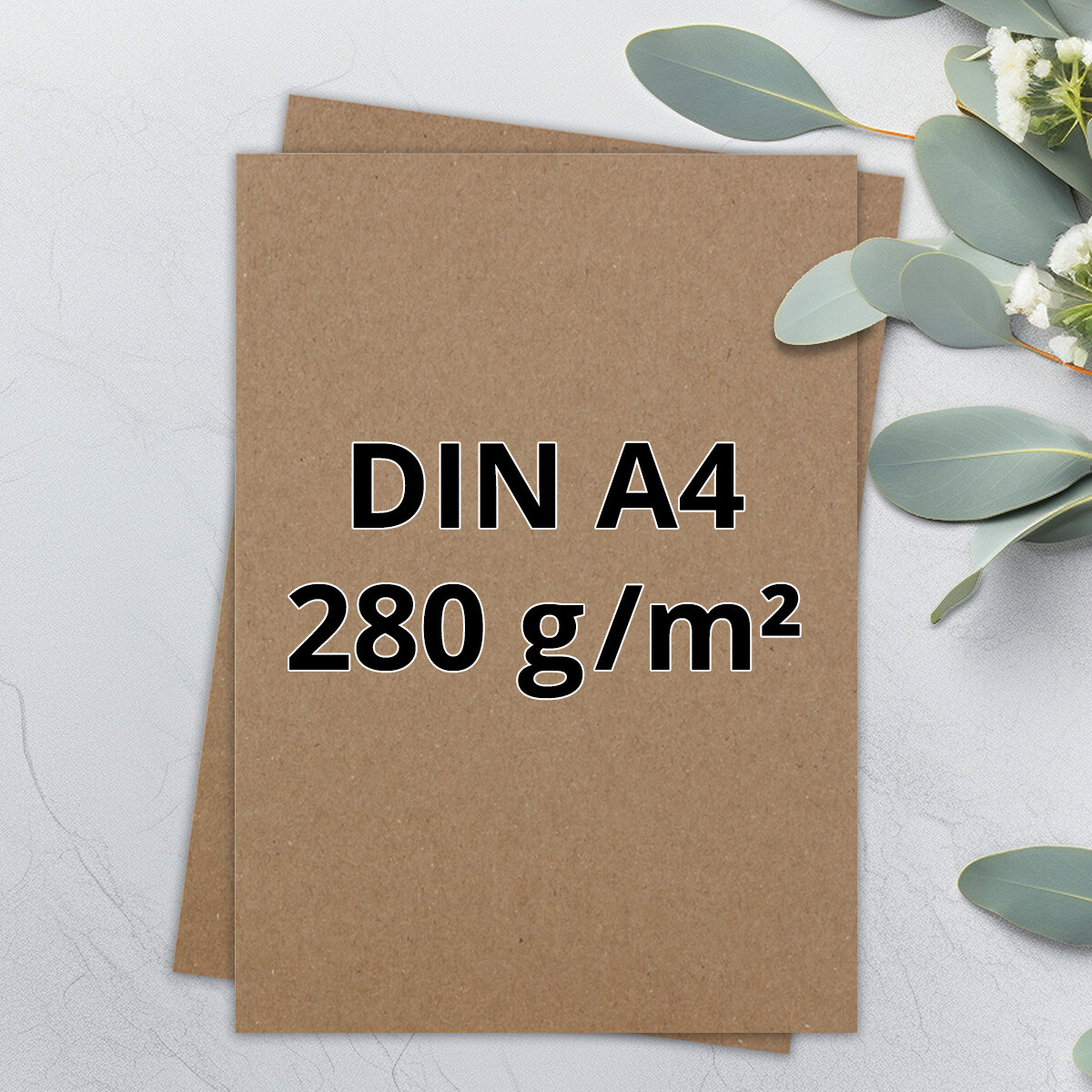 Kraftpapier-Bastelbogen - DIN A4 - 21,0 x 29,7 cm - 280...