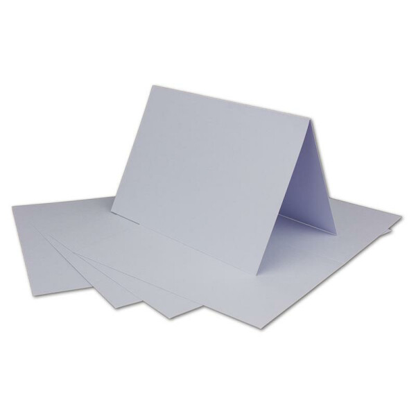 50 DIN A6 Faltkarten Flieder ( Lila ) - Karten zum selbstgestalten 14,8 x 21 cm - Klappkarten mit 160 g/m² - Colours-4-you von Glüxx Agent