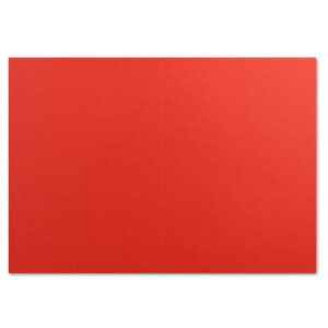 25 DIN A6 Faltkarten Rot - Karten zum selbstgestalten 14,8 x 21 cm - Klappkarten mit 160 g/m² - Colours-4-you von Glüxx Agent