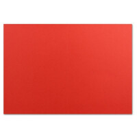 25 DIN A6 Faltkarten Rot - Karten zum selbstgestalten 14,8 x 21 cm - Klappkarten mit 160 g/m² - Colours-4-you von Glüxx Agent