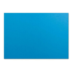 25 DIN A6 Faltkarten Azurblau - Karten zum selbstgestalten 14,8 x 21 cm - Klappkarten mit 160 g/m² - Colours-4-you von Glüxx Agent