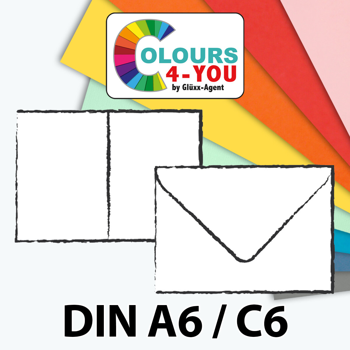 Colours-4-you Serie - Karte Umschlag Set I DIN A6...
