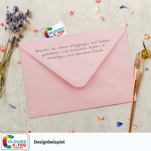 75 Klappkarten mit Umschlägen Set Rosa - DIN A6 Blanko Doppelkarten 14,8 x 21 cm (160 g/m²) - DIN C6 Umschlag 11,4 x 16,2 cm (100 g/m²) Nassklebung -  Grußkarten Einladungskarten Hochzeit