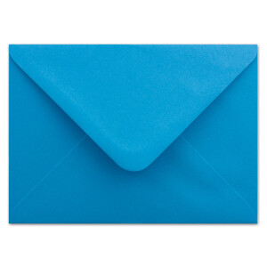 700 DIN C5 Briefumschläge Azurblau - 16,2 x 22,7 cm - 100 g/m² Nassklebung spitze Klappe - aus der Serie COLOURS-4-YOU Glüxx-Agent