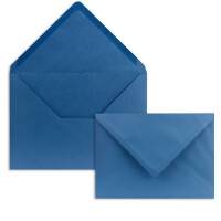300 DIN C5 Briefumschläge Blau - 16,2 x 22,7 cm - 100 g/m² Nassklebung spitze Klappe - aus der Serie COLOURS-4-YOU Glüxx-Agent