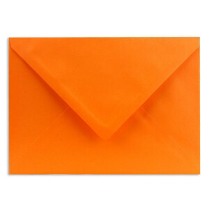 1000 DIN C5 Briefumschläge Orange - 16,2 x 22,7 cm - 100 g/m² Nassklebung spitze Klappe - aus der Serie COLOURS-4-YOU Glüxx-Agent