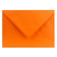 1000 DIN C5 Briefumschläge Orange - 16,2 x 22,7 cm - 100 g/m² Nassklebung spitze Klappe - aus der Serie COLOURS-4-YOU Glüxx-Agent