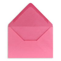 25 DIN C5 Briefumschläge Pink - 16,2 x 22,7 cm - 100 g/m² Nassklebung spitze Klappe - aus der Serie COLOURS-4-YOU Glüxx-Agent