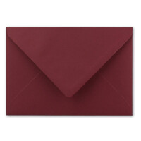 200 DIN B6 Briefumschläge Weihnachtsrot - 12,5 x 17,5 cm - 80 g/m² Nassklebung Post-Umschläge ohne Fenster für Einladungen - Serie Colours-4-you