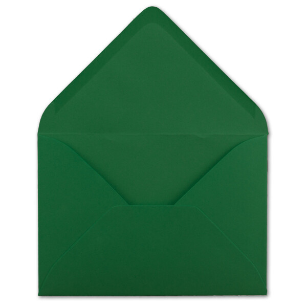 25 DIN C5 Briefumschläge Dunkelgrün - 22,0 x 15,4 cm - 110 g/m²  Nassklebung Post-Umschläge ohne Fenster  ideal für Weihnachten Grußkarten Einladungen von Ihrem Glüxx-Agent