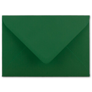 25 DIN C5 Briefumschläge Dunkelgrün - 22,0 x 15,4 cm - 110 g/m²  Nassklebung Post-Umschläge ohne Fenster  ideal für Weihnachten Grußkarten Einladungen von Ihrem Glüxx-Agent