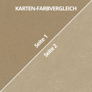 50er Kraftpapier Karten Set mit Umschlägen – Blanko Faltkarten DIN A6 + Briefumschläge C6 in Geschenkbox – Klappkarten für Einladungen, Hochzeit, Geburtstag, Grußkarten, Basteln