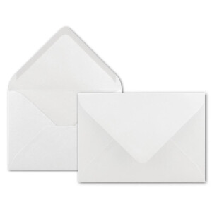 25 DIN B6 Briefumschläge Hochweiß - 12,5 x 17,5 cm - 80 g/m² Nassklebung Post-Umschläge ohne Fenster für Einladungen - Serie Colours-4-you