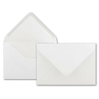 100 DIN B6 Briefumschläge Hochweiß - 12,5 x 17,5 cm - 80 g/m² Nassklebung Post-Umschläge ohne Fenster für Einladungen - Serie Colours-4-you