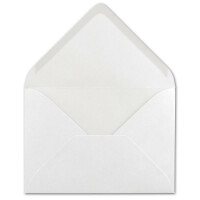 150 DIN B6 Briefumschläge Hochweiß - 12,5 x 17,5 cm - 80 g/m² Nassklebung Post-Umschläge ohne Fenster für Einladungen - Serie Colours-4-you