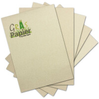 150x ÖKO Briefpapier aus Graspapier DIN A4 -  Recycling Papier 160 g/m² - Umwelt Bastelpapier für Einladungen oder Menükarte - Glüxx Agent