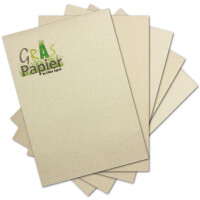 1000x ÖKO Briefpapier aus Graspapier DIN A4 -  Recycling Papier 160 g/m² - Umwelt Bastelpapier für Einladungen oder Menükarte - Glüxx Agent