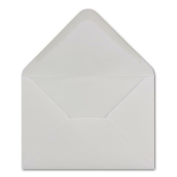 75  DIN C6 Brief-Umschläge Weiss 11,4 x 16,2 cm - 100 g/m² Nassklebung Brief-Hüllen ohne Fenster für Einladungen von Ihrem Glüxx-Agent