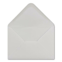 100  DIN C6 Brief-Umschläge Weiss 11,4 x 16,2 cm - 100 g/m² Nassklebung Brief-Hüllen ohne Fenster für Einladungen von Ihrem Glüxx-Agent