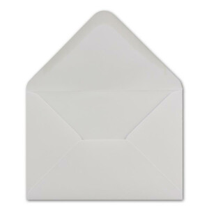 200  DIN C6 Brief-Umschläge Weiss 11,4 x 16,2 cm - 100 g/m² Nassklebung Brief-Hüllen ohne Fenster für Einladungen von Ihrem Glüxx-Agent