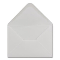300 DIN C6 Brief-Umschläge Weiss 11,4 x 16,2 cm - 100 g/m² Nassklebung Brief-Hüllen ohne Fenster für Einladungen von Ihrem Glüxx-Agent