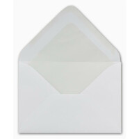 100 DIN B6 Briefumschläge mit Seidenfutter weiß 12,5 x 17,6 cm  80 g/m² Nassklebung Post-Umschläge ohne Fenster  ideal für Weihnachten Grußkarten Einladungen von Ihrem Glüxx-Agent