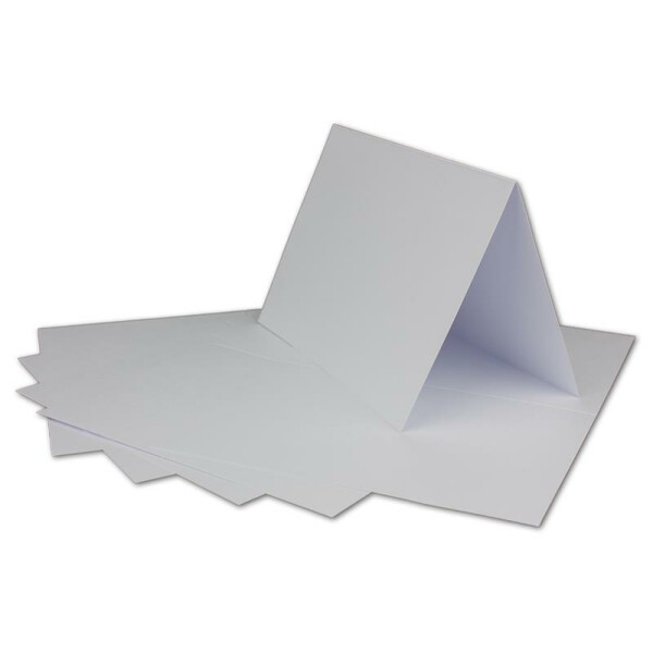 75 DIN A6 Faltkarten Weiss - Karten zum selbstgestalten 14,8 x 21 cm - Klappkarten mit 160 g/m² - Colours-4-you von Glüxx Agent