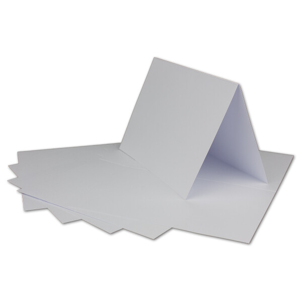 100 DIN A6 Faltkarten Weiss - Karten zum Selbstgestalten 14,8 x 21 cm - Klappkarten mit 160 g/m² - Colours-4-you von Glüxx Agent