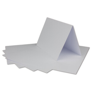 100 DIN A6 Faltkarten Weiss - Karten zum Selbstgestalten 14,8 x 21 cm - Klappkarten mit 160 g/m² - Colours-4-you von Glüxx Agent
