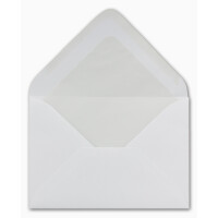 500 DIN B6 Briefumschläge mit Seidenfutter weiß 12,5 x 17,6 cm  80 g/m² Nassklebung Post-Umschläge ohne Fenster  ideal für Weihnachten Grußkarten Einladungen von Ihrem Glüxx-Agent