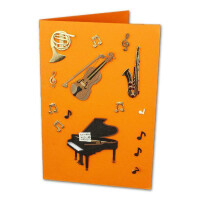 25 DIN A6 Faltkarten Orange - Karten zum selbstgestalten 14,8 x 21 cm - Klappkarten mit 160 g/m² - Colours-4-you von Glüxx Agent